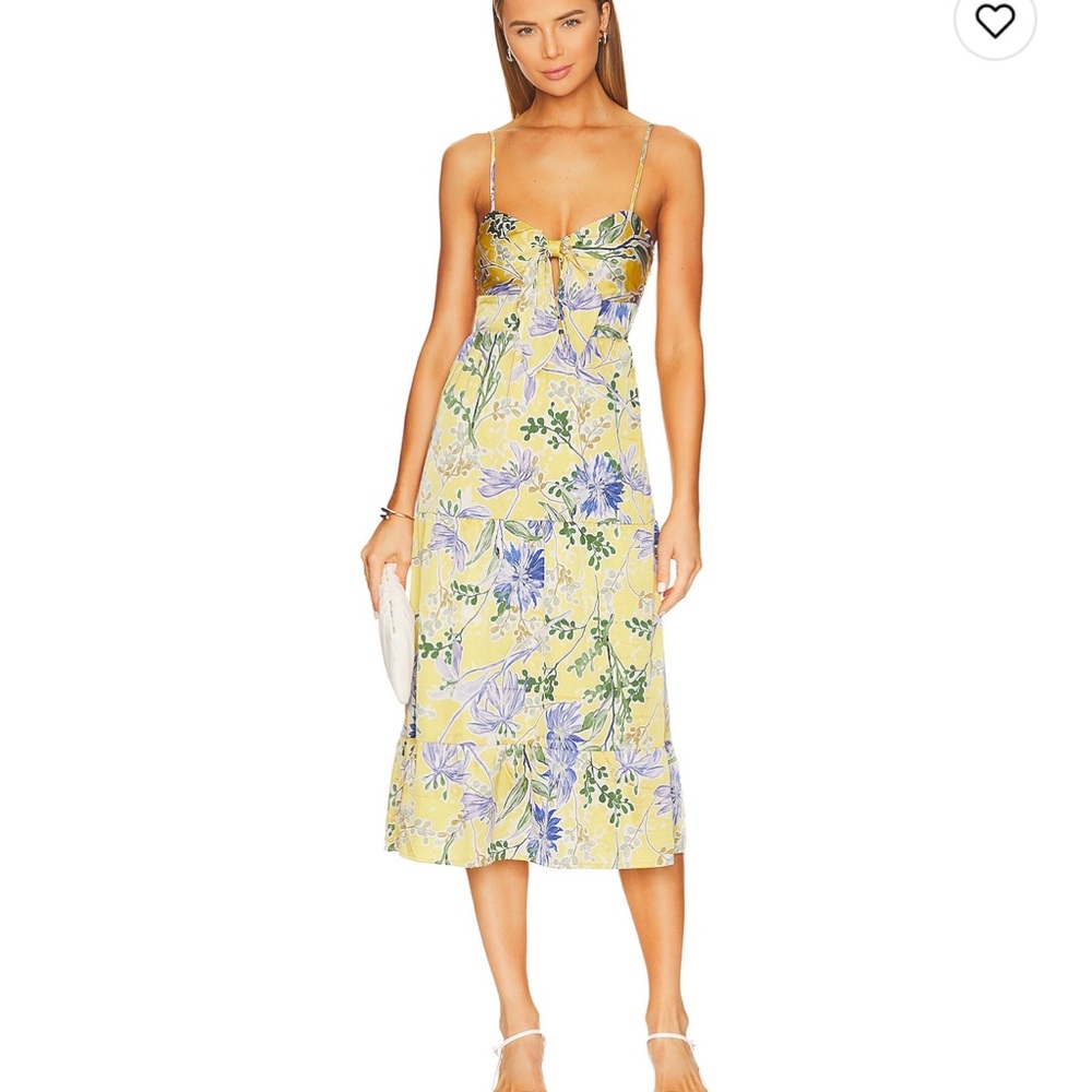 Heartloom Gold Tiered Midi Skirt Resort Wear